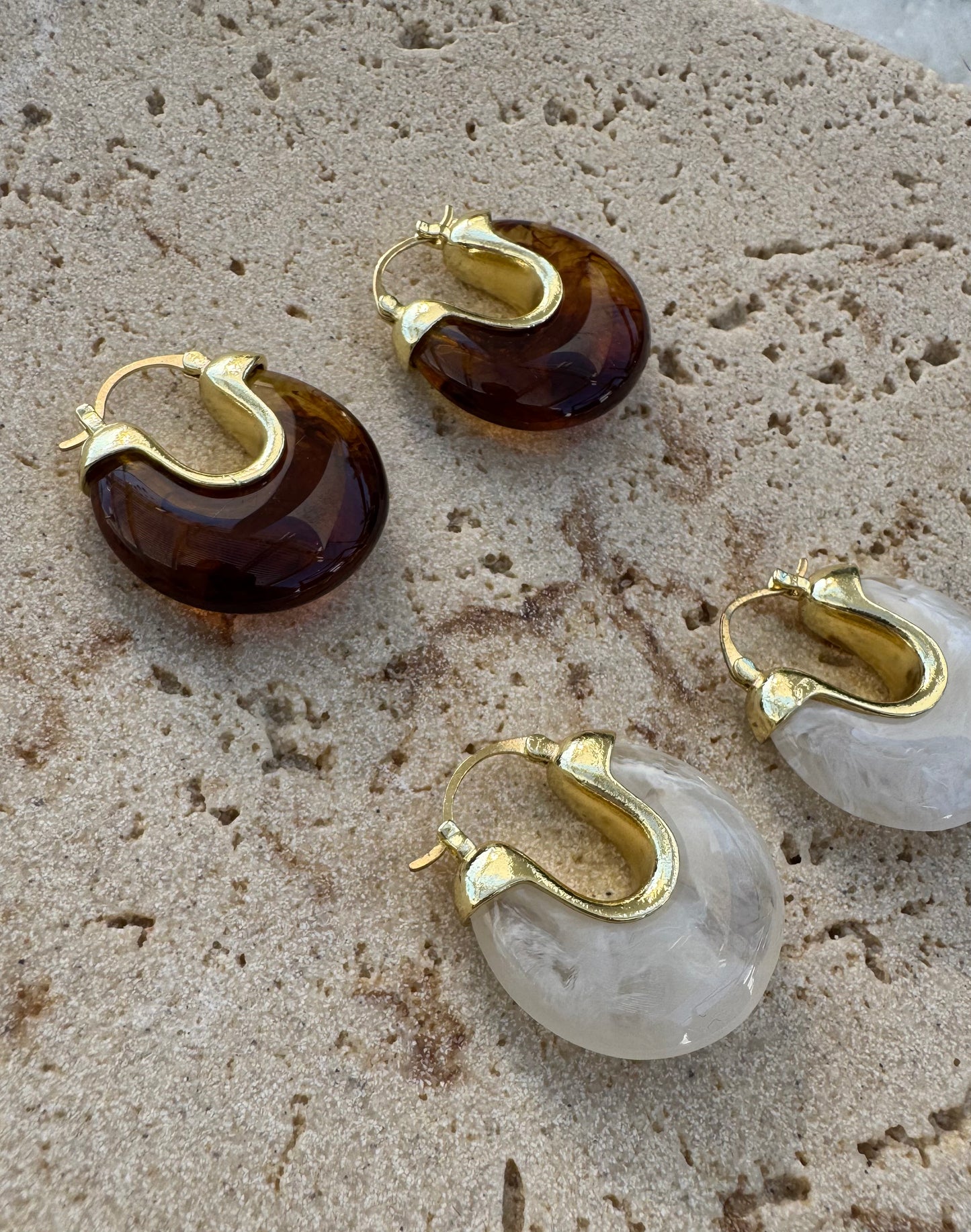 Isla Bonita Resin Hoops