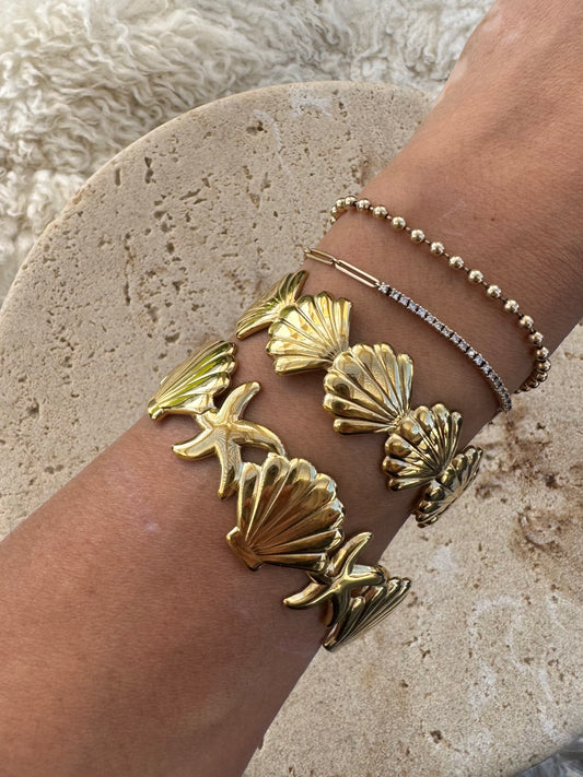 Sea Siren Gold Cuff