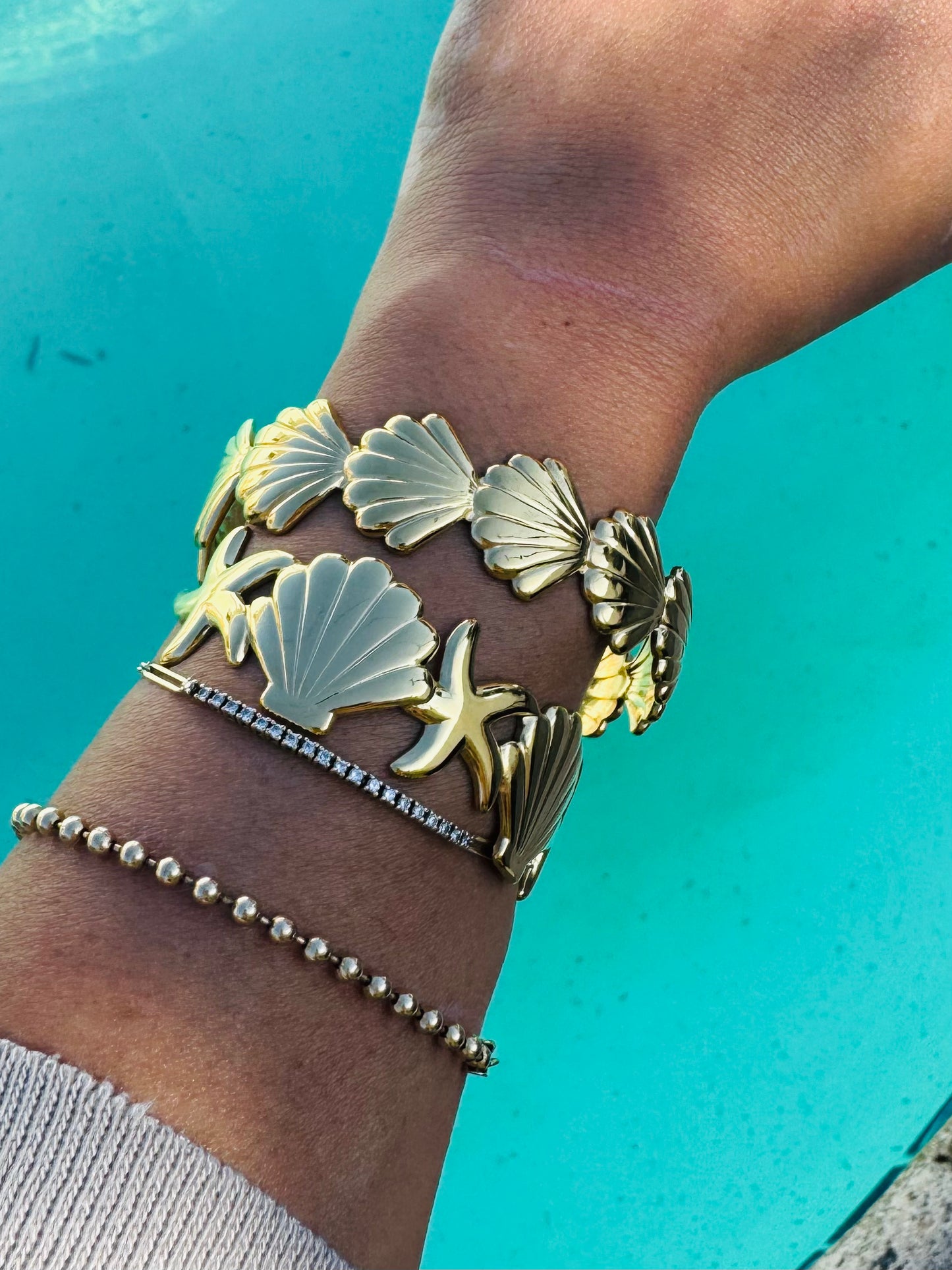 Sea Siren Gold Cuff