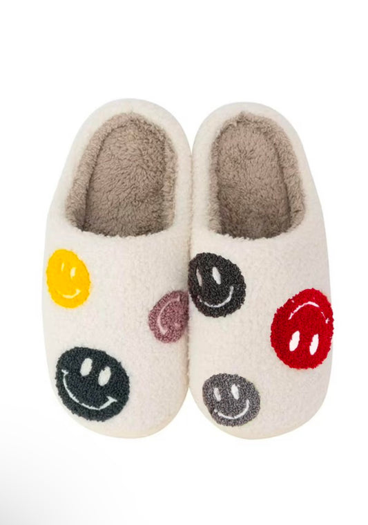 Happy Face Cozy Fluffy Slipper