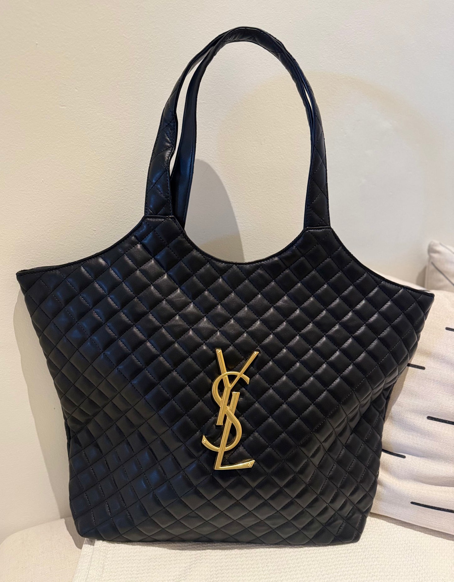 Large Quilt Luxe Letters Bag With Wallet
