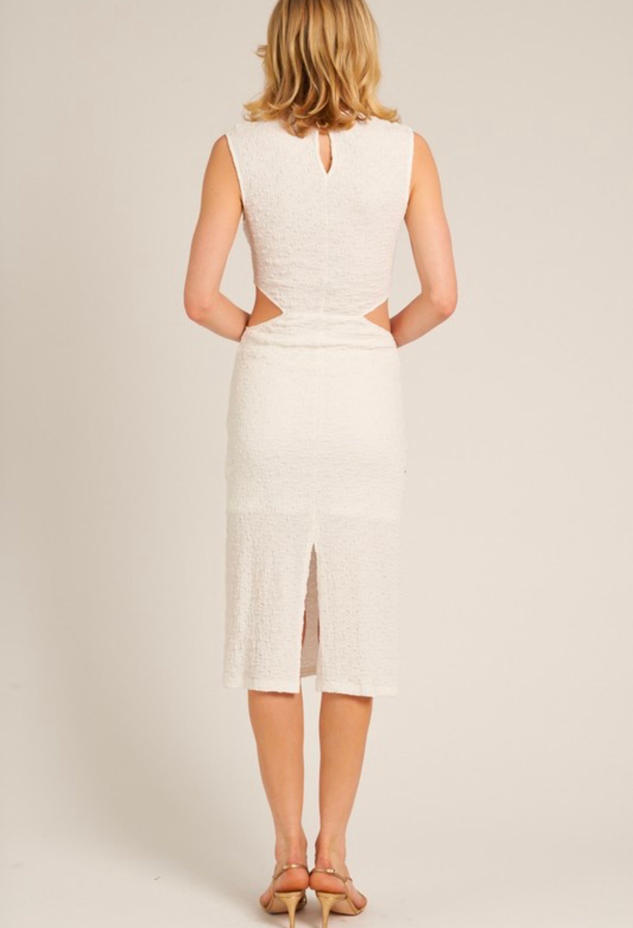 Moonlit Waist Cut Out Bodycon Dress