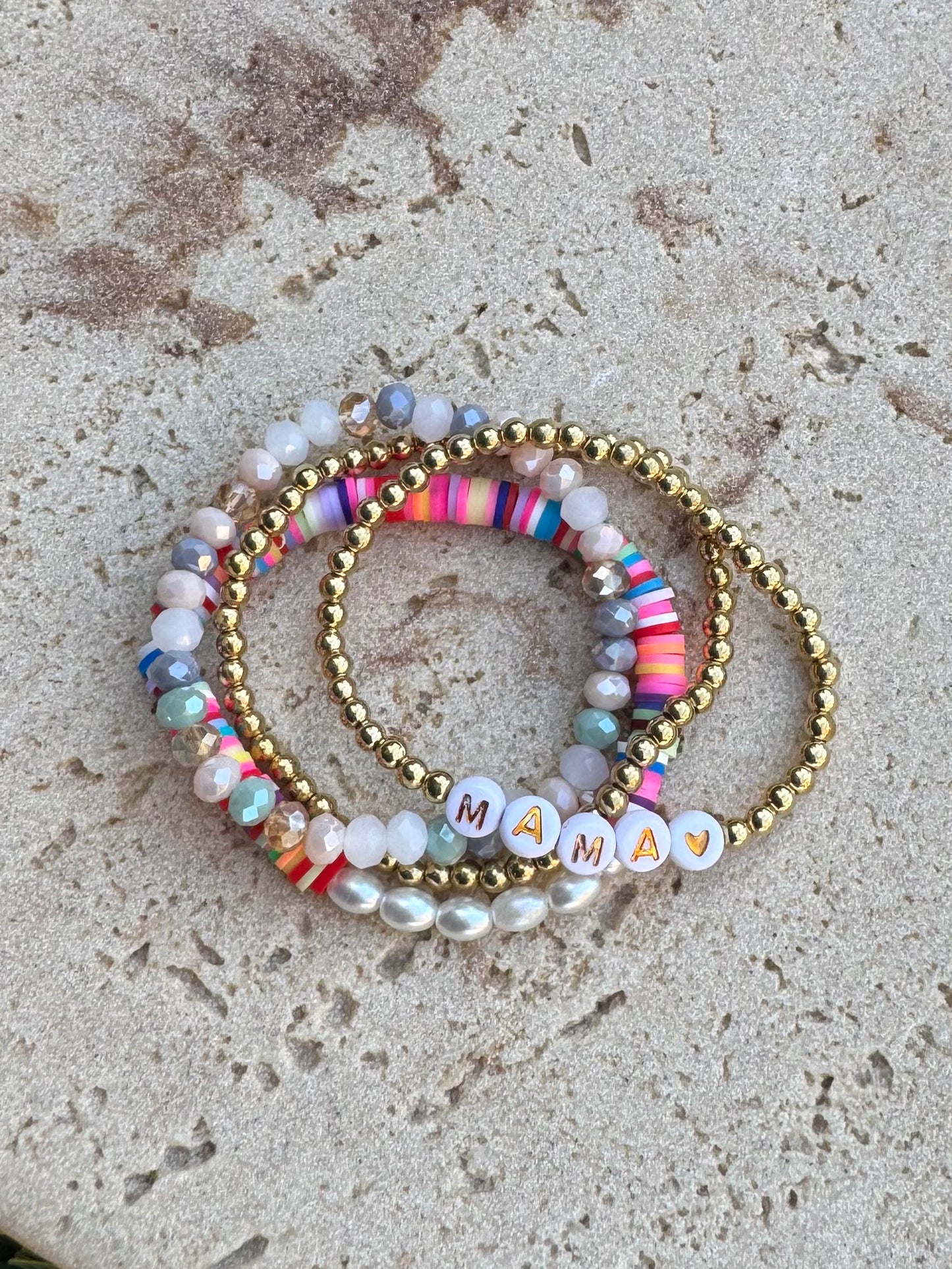 Mama Love Bracelet Stack