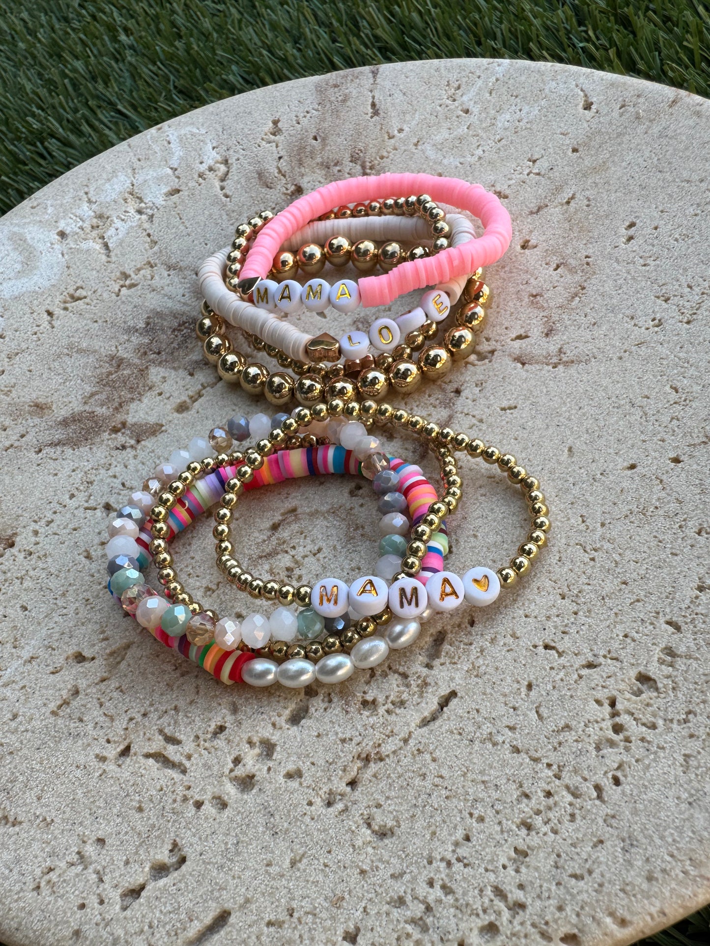 Mama Love Bracelet Stack