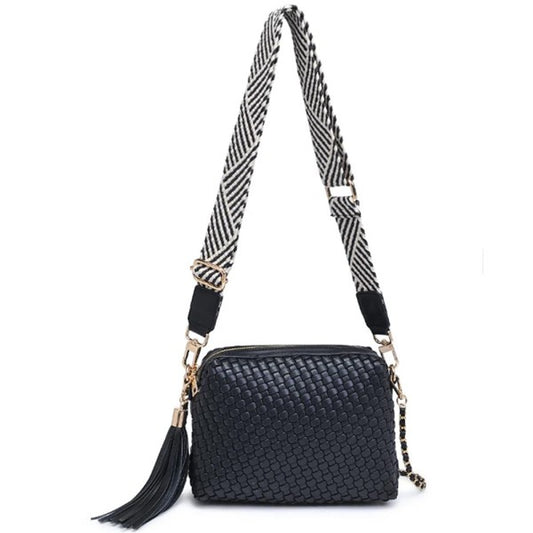 Roxana Woven Crossbody Bag