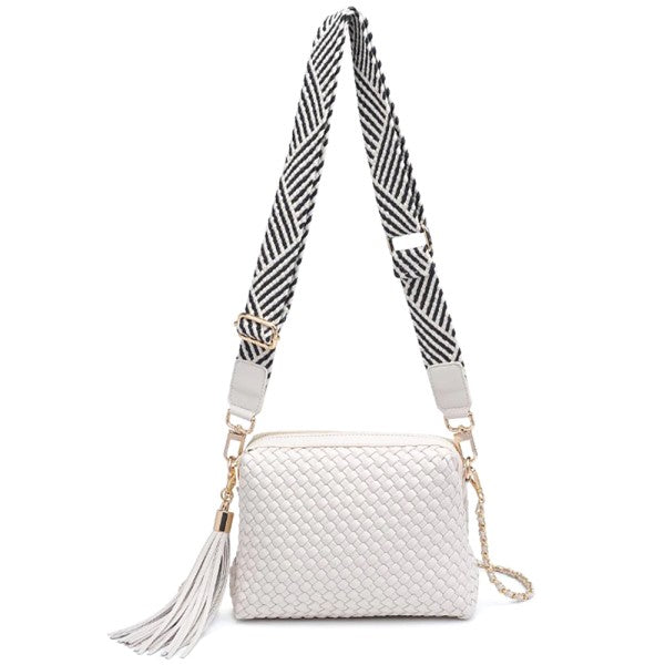 Roxana Woven Crossbody Bag
