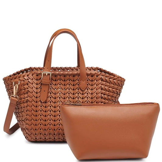 Estele Woven Basket Tote