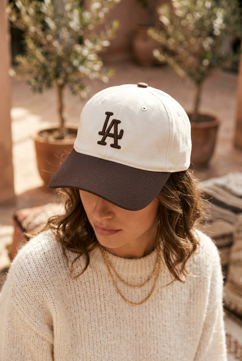 Two toned LA Baseball Hat