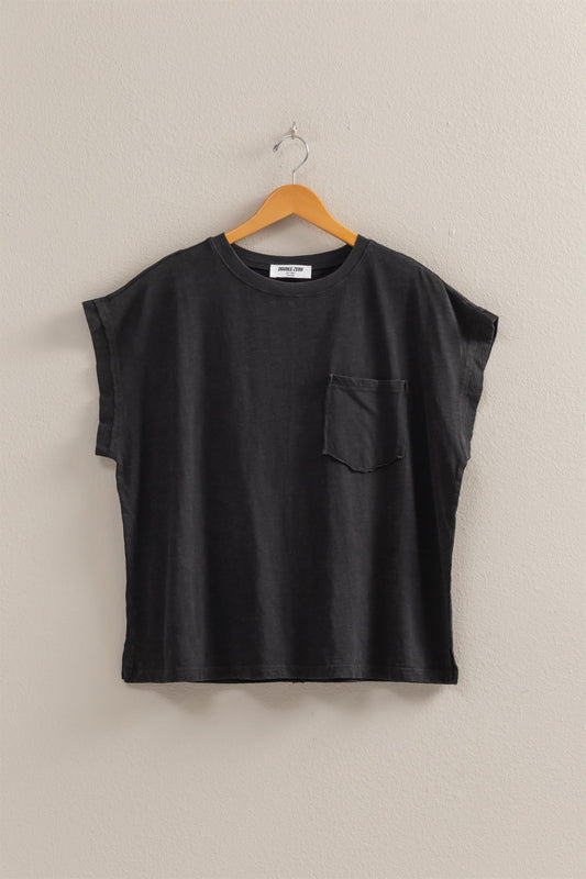 Here Now Boxy Washed Tee