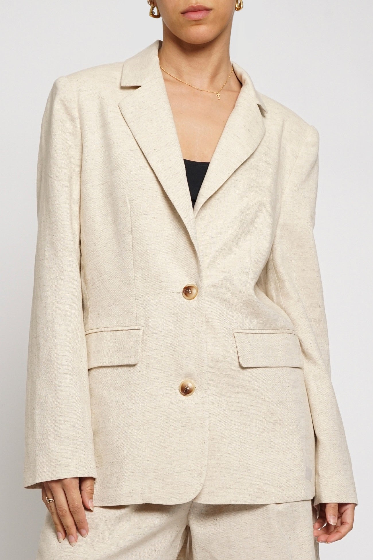 Clean Slate Linen Blazer
