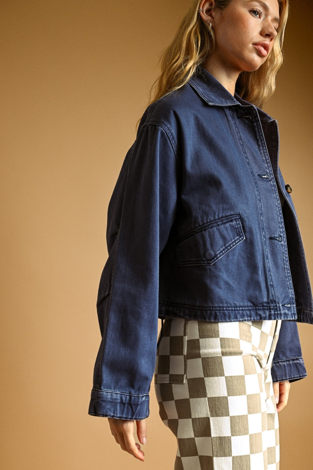 Desert Dawn Cotton Jacket With Adjust Cuff