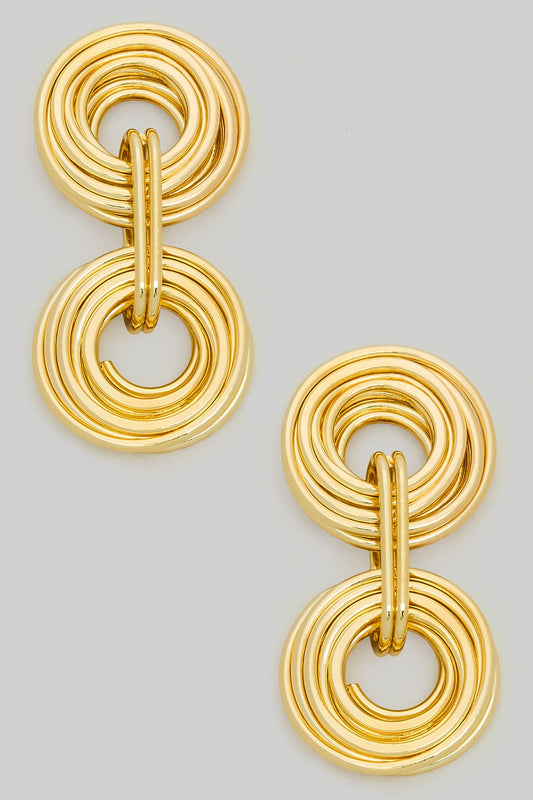 Luna Loop Dangle Earrings