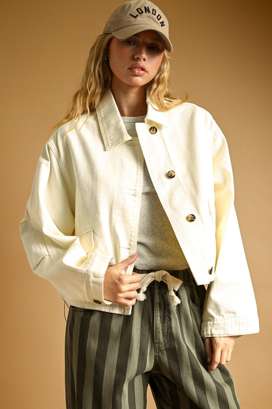 Desert Dawn Cotton Jacket With Adjust Cuff