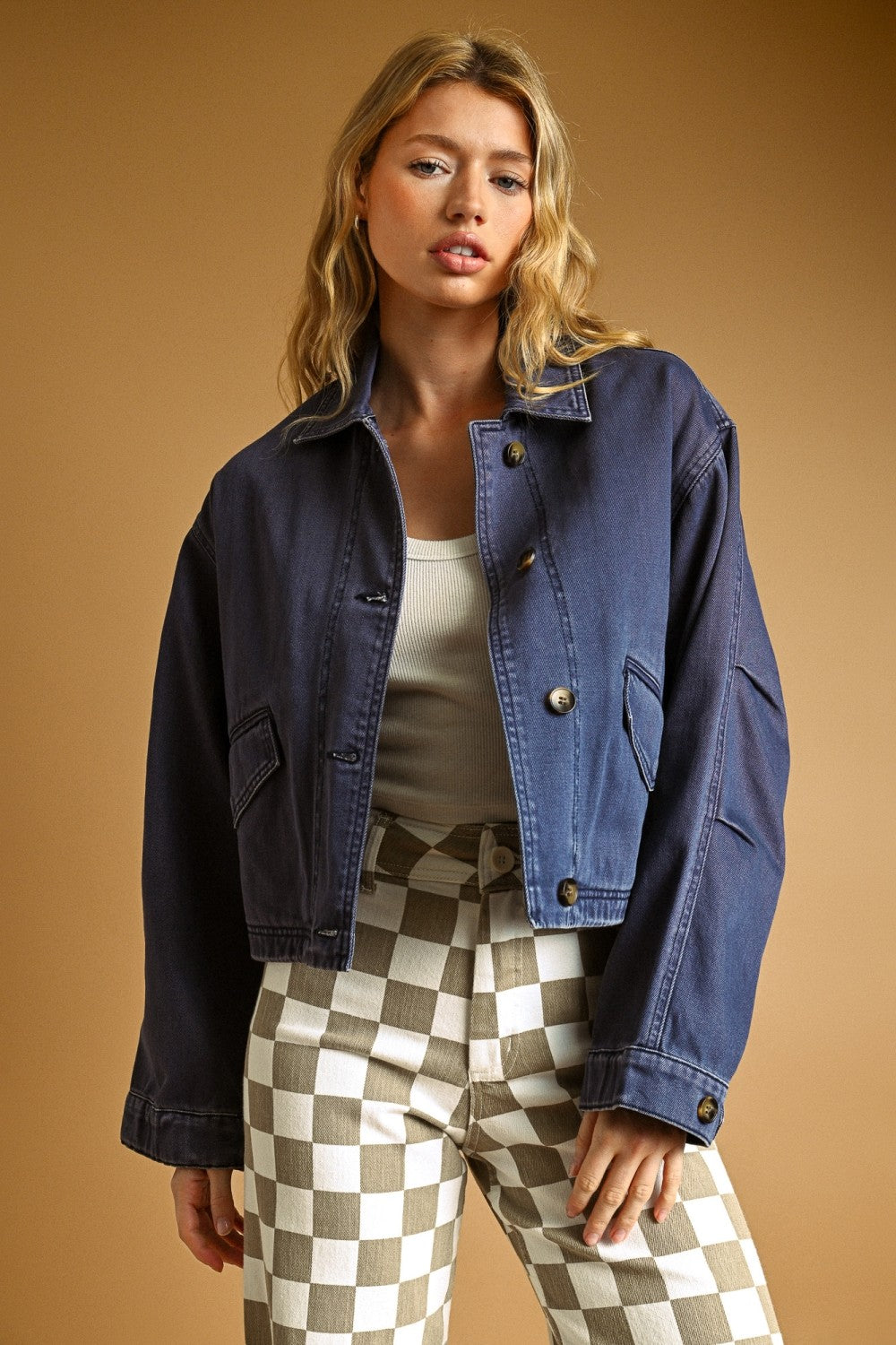 Desert Dawn Cotton Jacket With Adjust Cuff