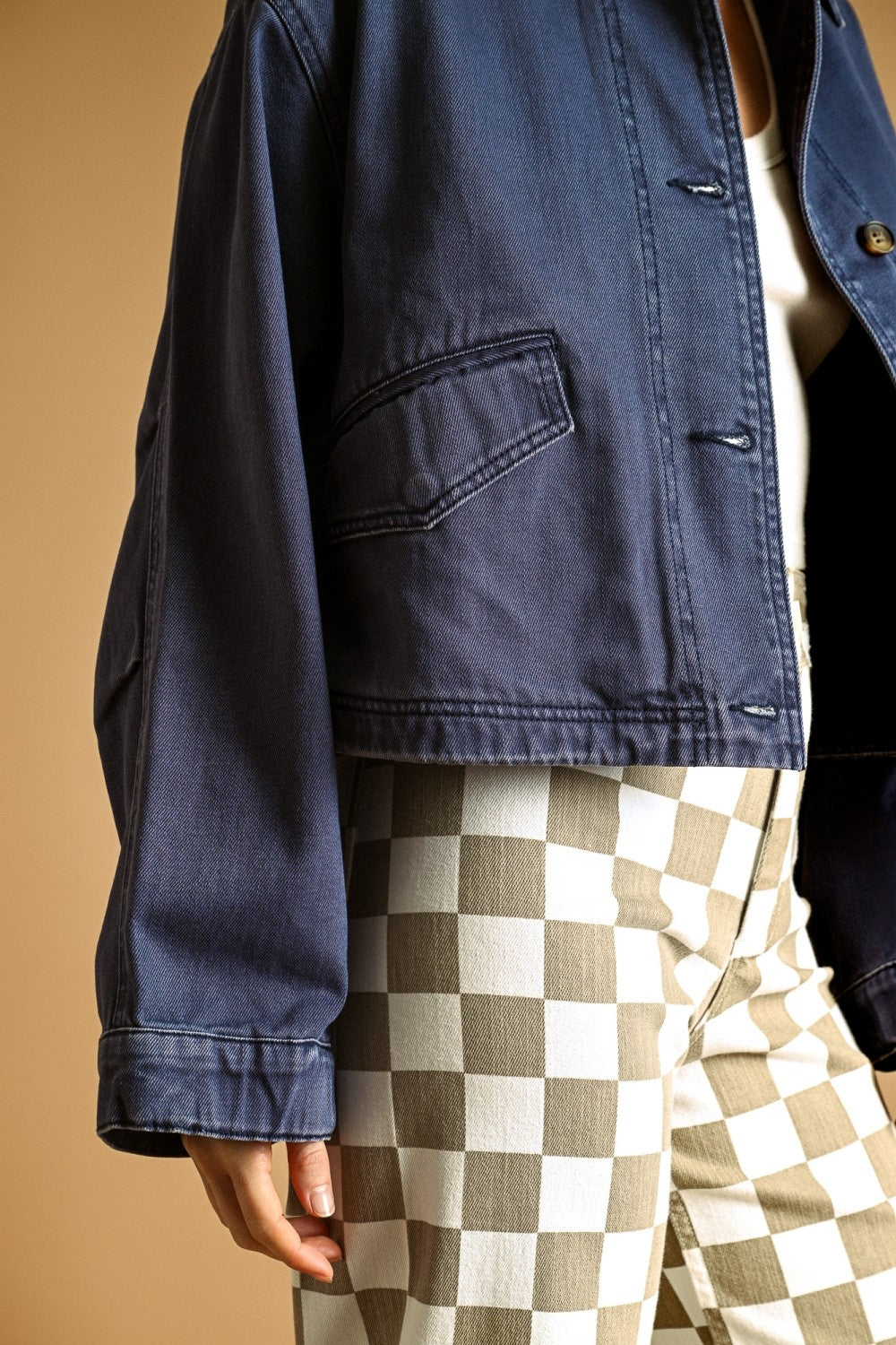 Desert Dawn Cotton Jacket With Adjust Cuff