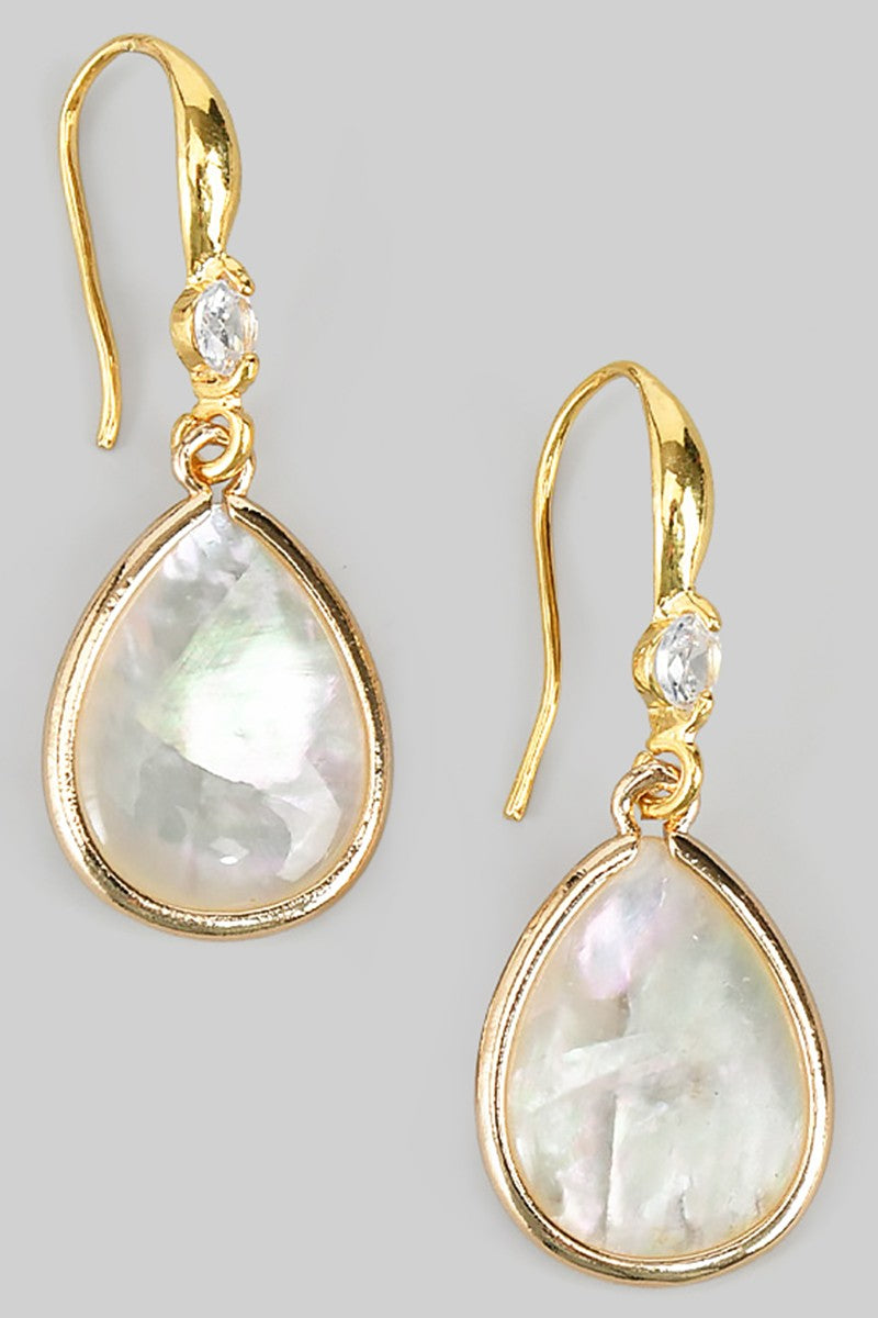 Abalone Tear Drop Earrings
