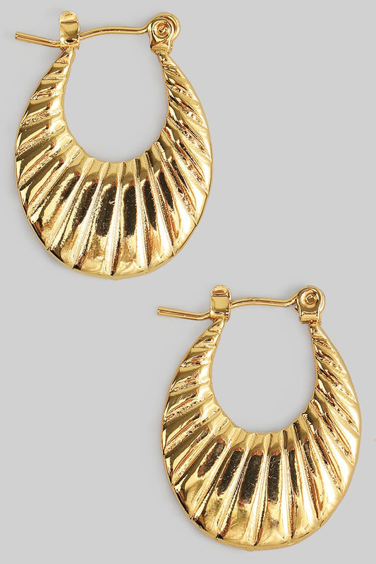 Art Deco Hinge Hoops