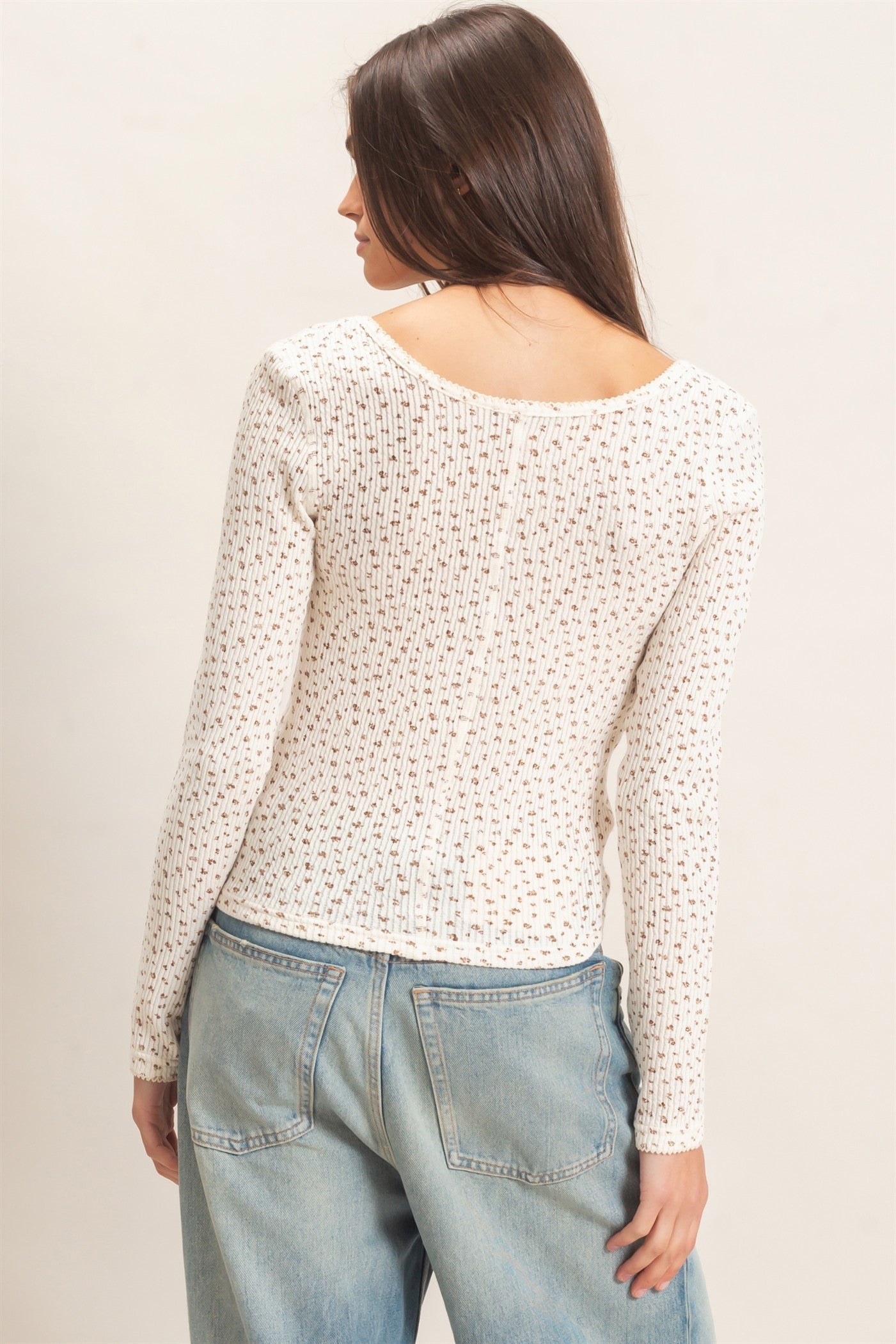 Wildflower Button Top