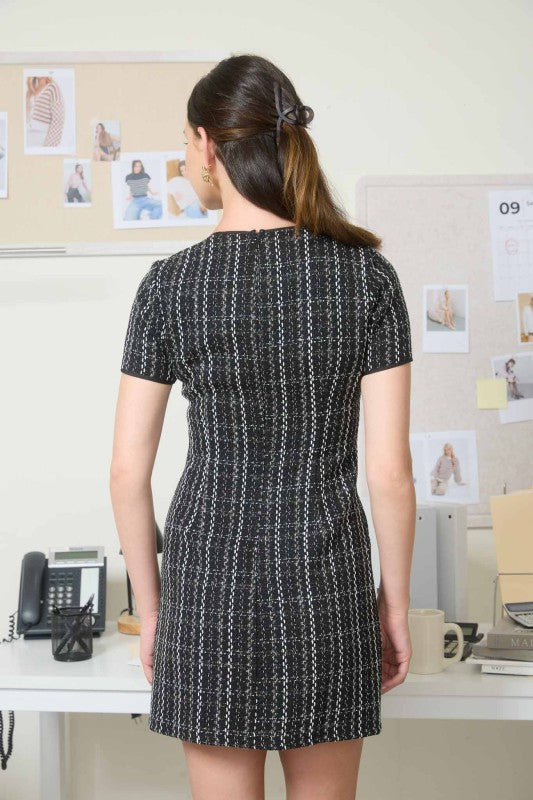 Midnight Snow Tweed Mini