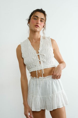 Sea Searcher Ruffle Top and Skort Set