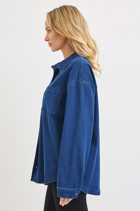 Oversized Denim Shirt