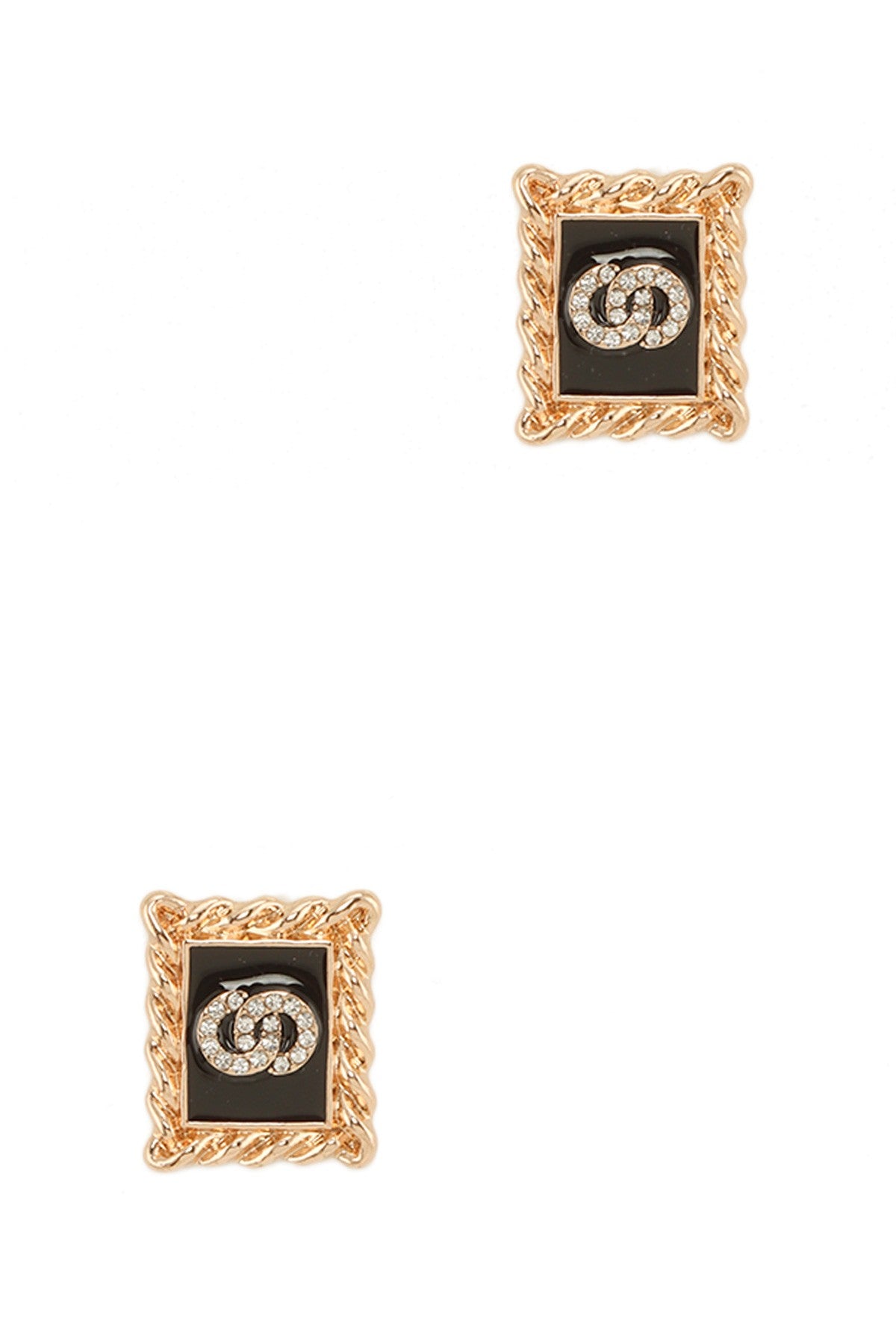 Double Rhinestone Lux Studs