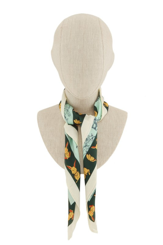 Rabbits Print Bandana Scarf