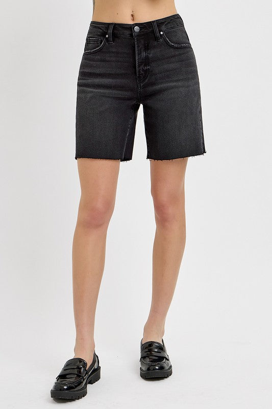 Risen Tummy Control High Rise Mid Length Shorts