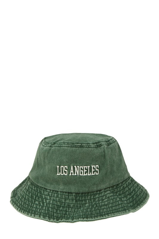 Los Angeles Embroidery Bucket Hat