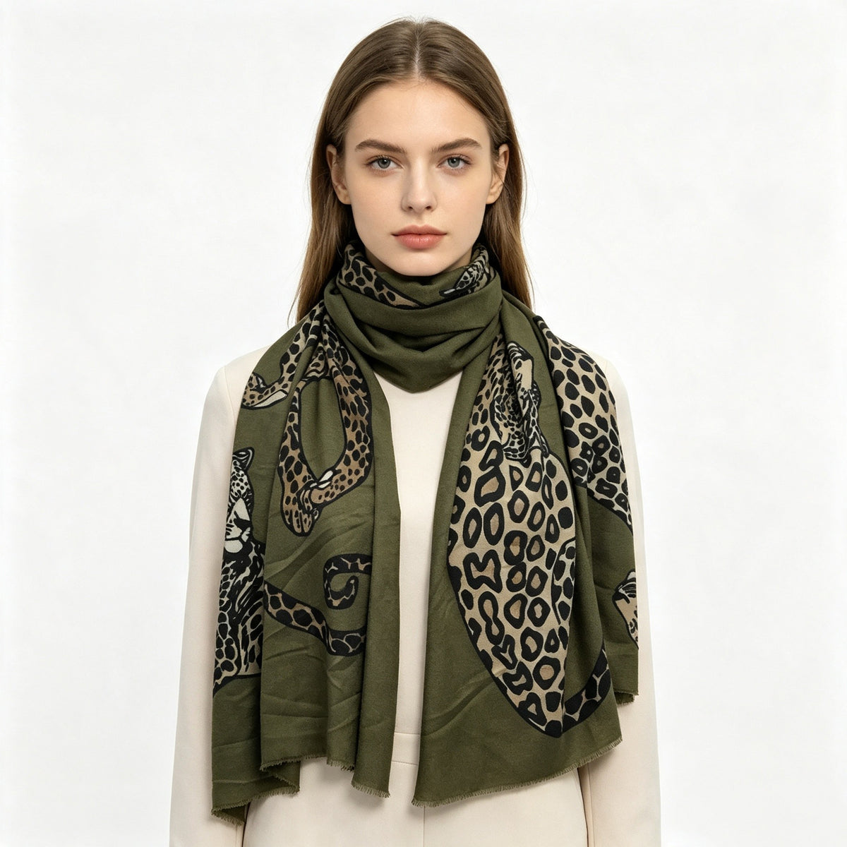 Olive Safari Scarf
