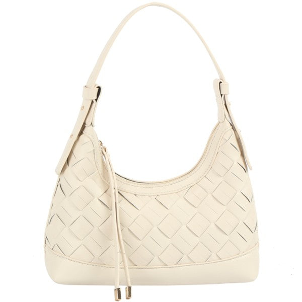 Smooth Woven Design Shoulder Bag