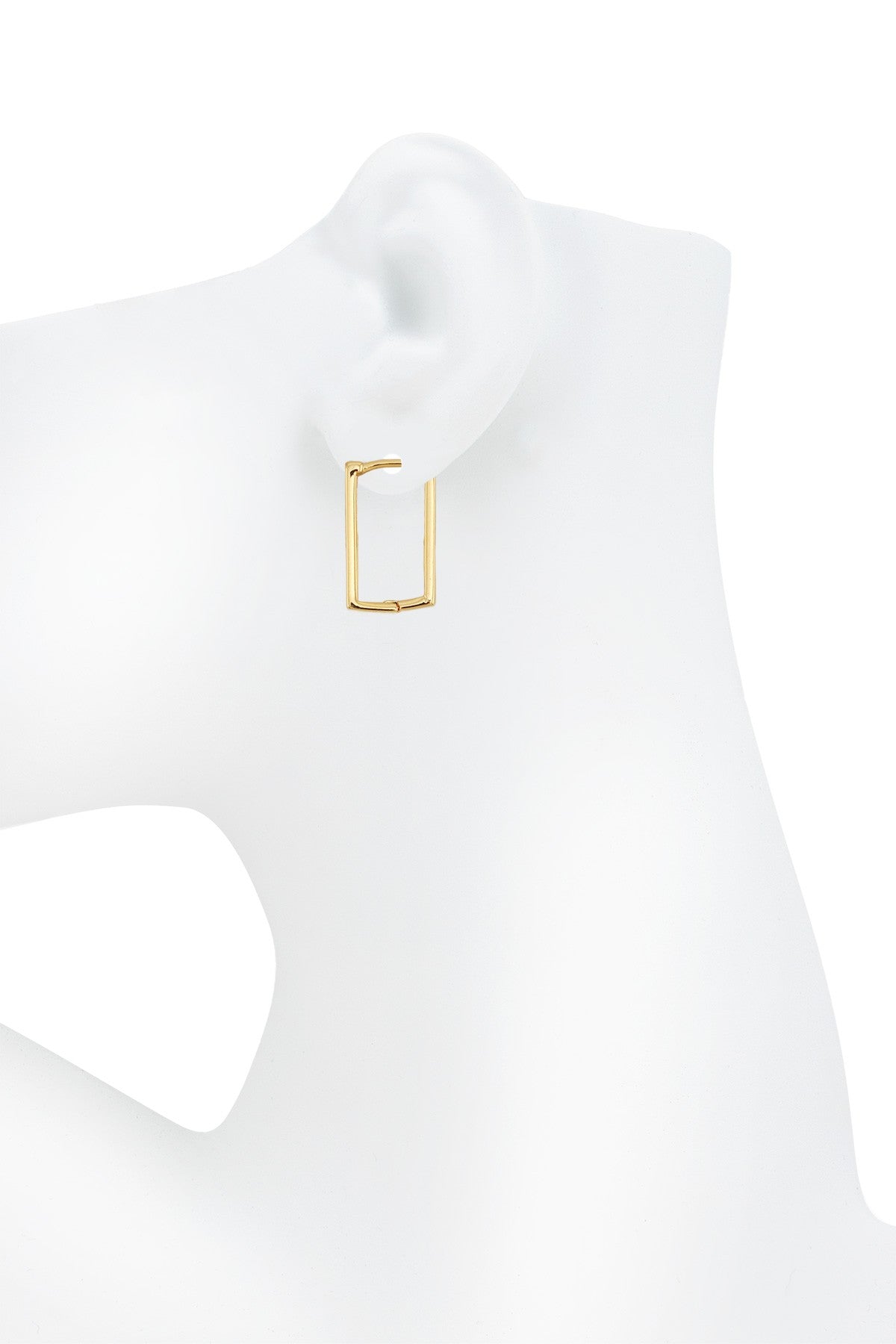 Rectangle Huggie Hoop Earring