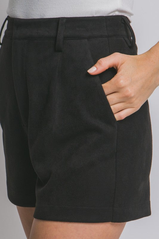 Soft Suede Shorts