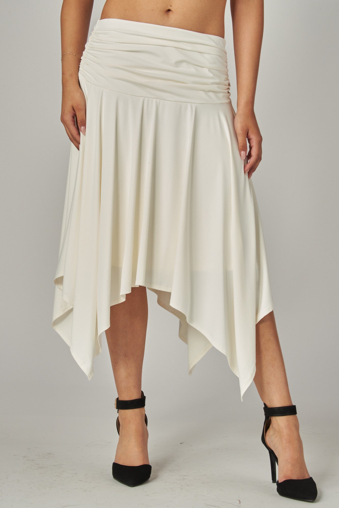 Moonbeam Flutter Asymmetric Skirt