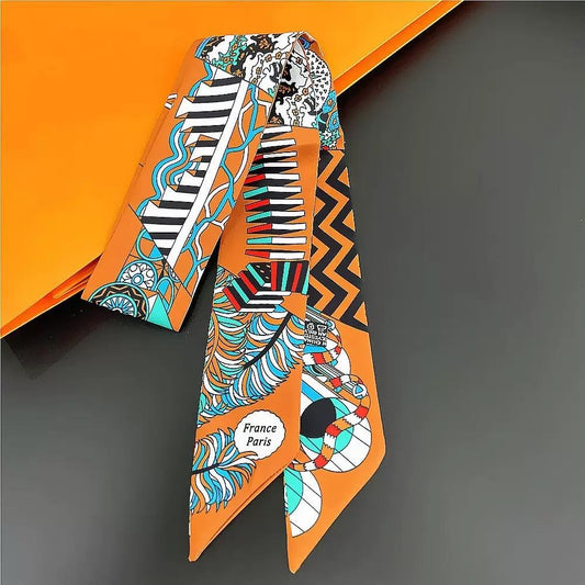 Orange Mosaic Scarf