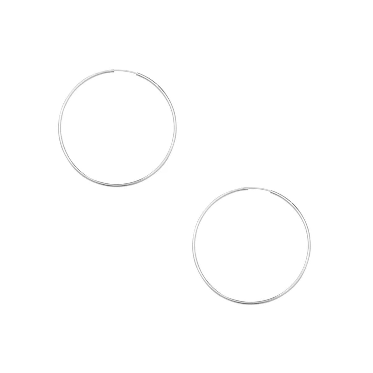 Sterling Silver Thin Hoops