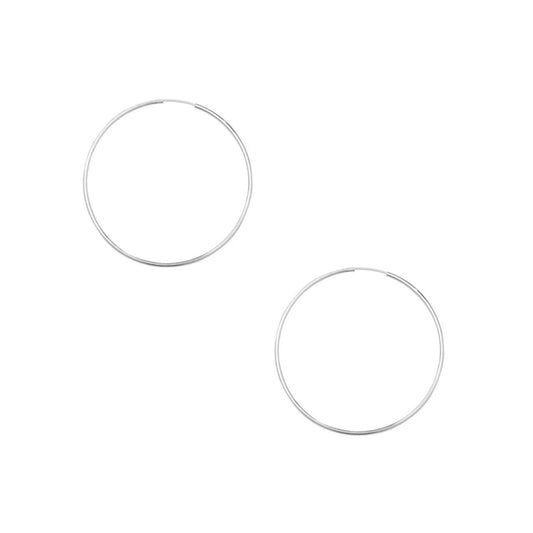 Sterling Silver Thin Hoops