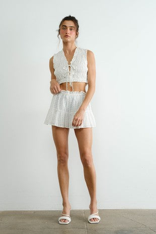 Sea Searcher Ruffle Top and Skort Set