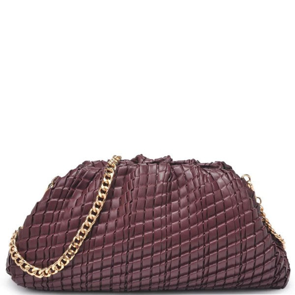 Large Woven Clutch Handbag
