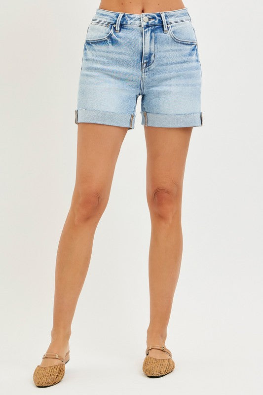 Risen High Rise Cuffed Shorts