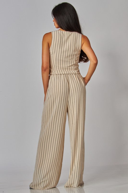 Valencia Tailored Pinstripe Vest