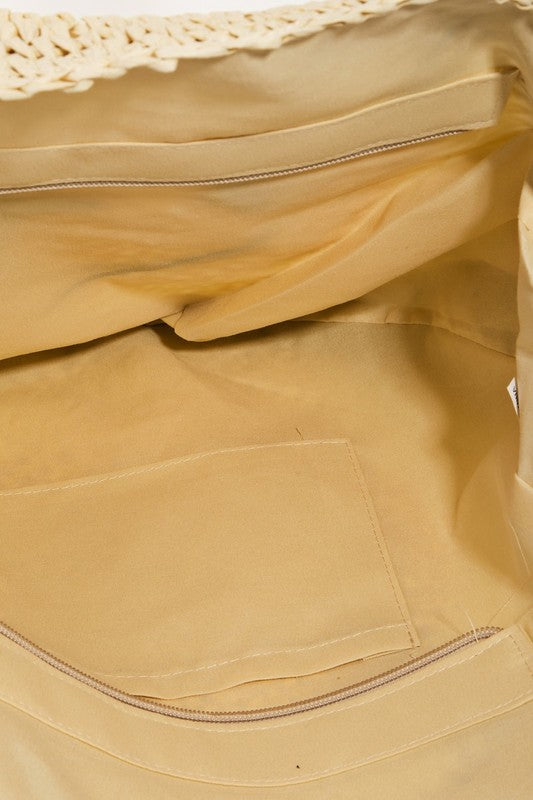 Sunny Smiles Straw Tote