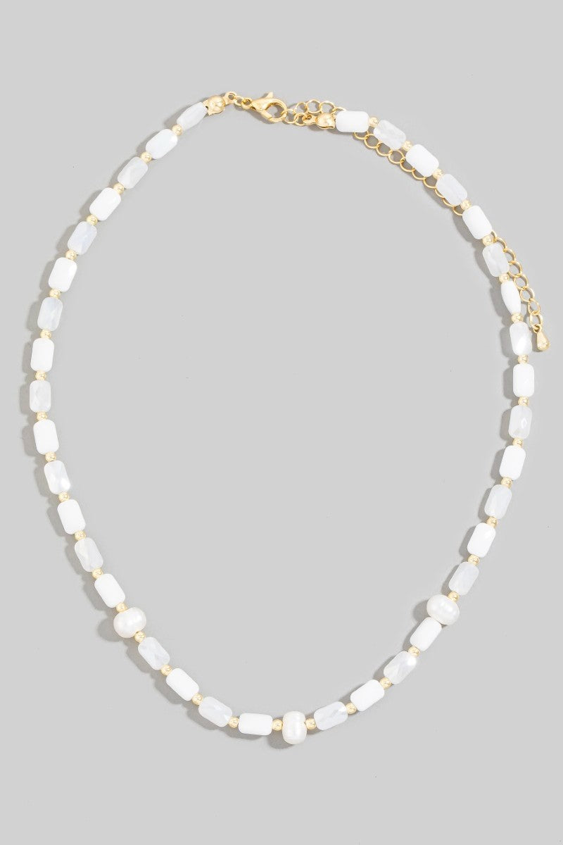 Shimmer Link Beaded Necklace