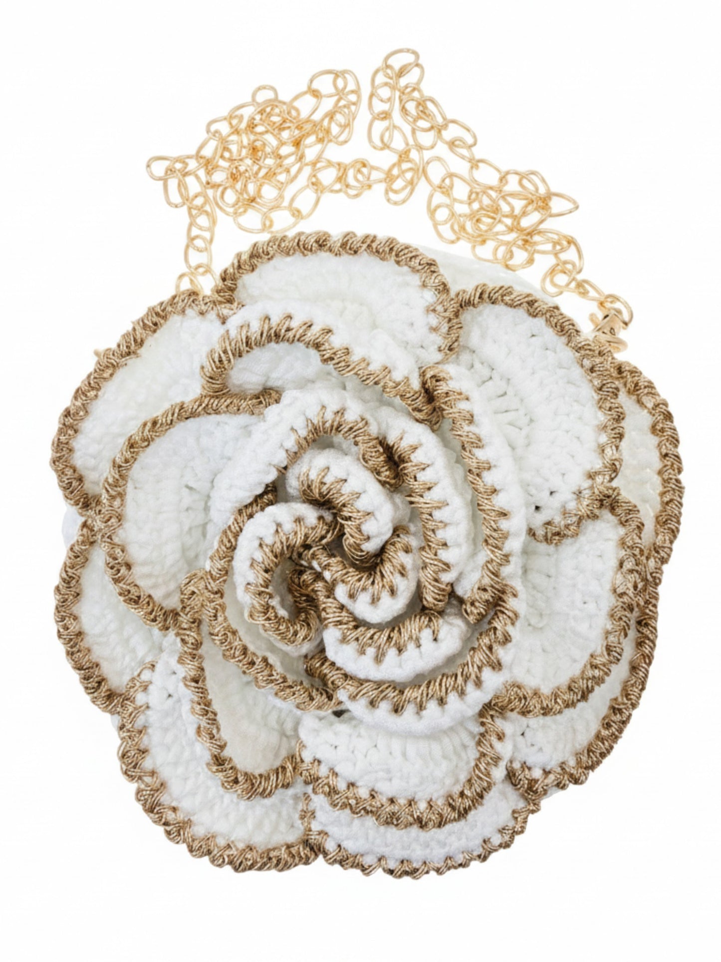 Ivory Rose Crochet Crossbody