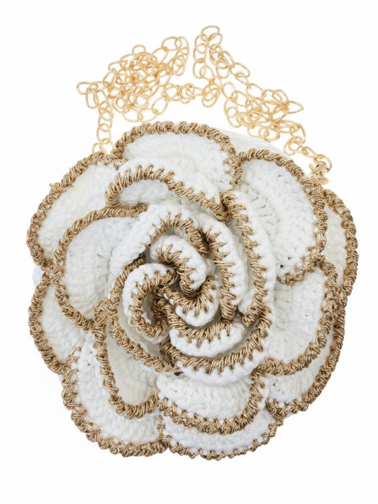 Ivory Rose Crochet Crossbody