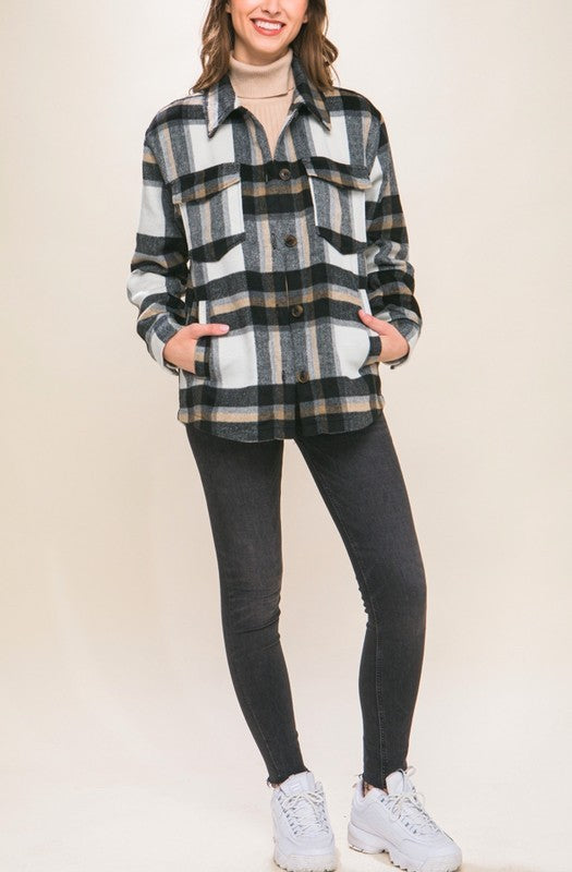 Cozy Plaid Button Up