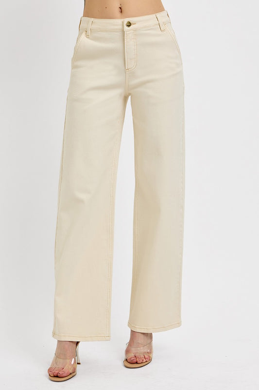 Risen Tummy Control Slouchy Ankle Baggy Pants