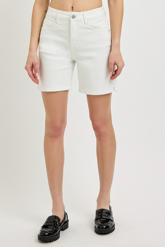 Risen Tummy Control High Rise Mid Length Shorts