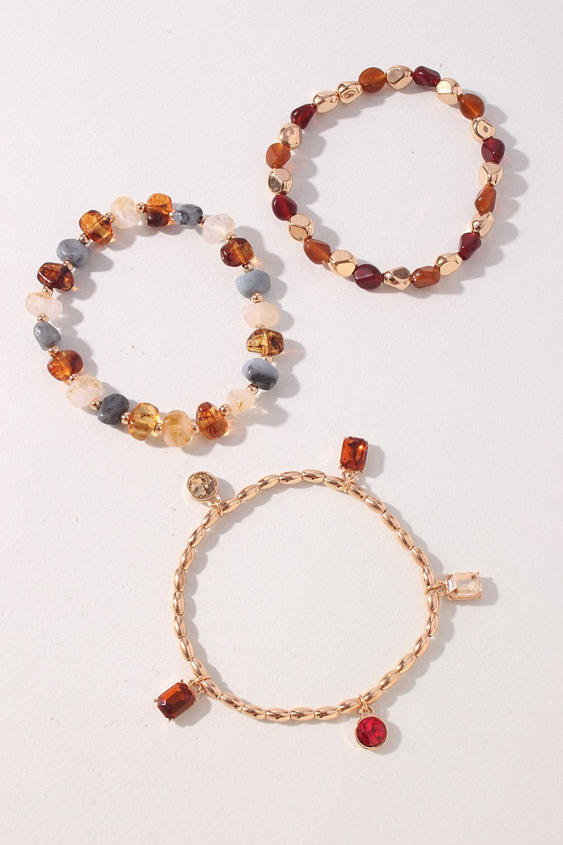 Sunset Petals Bracelet Set