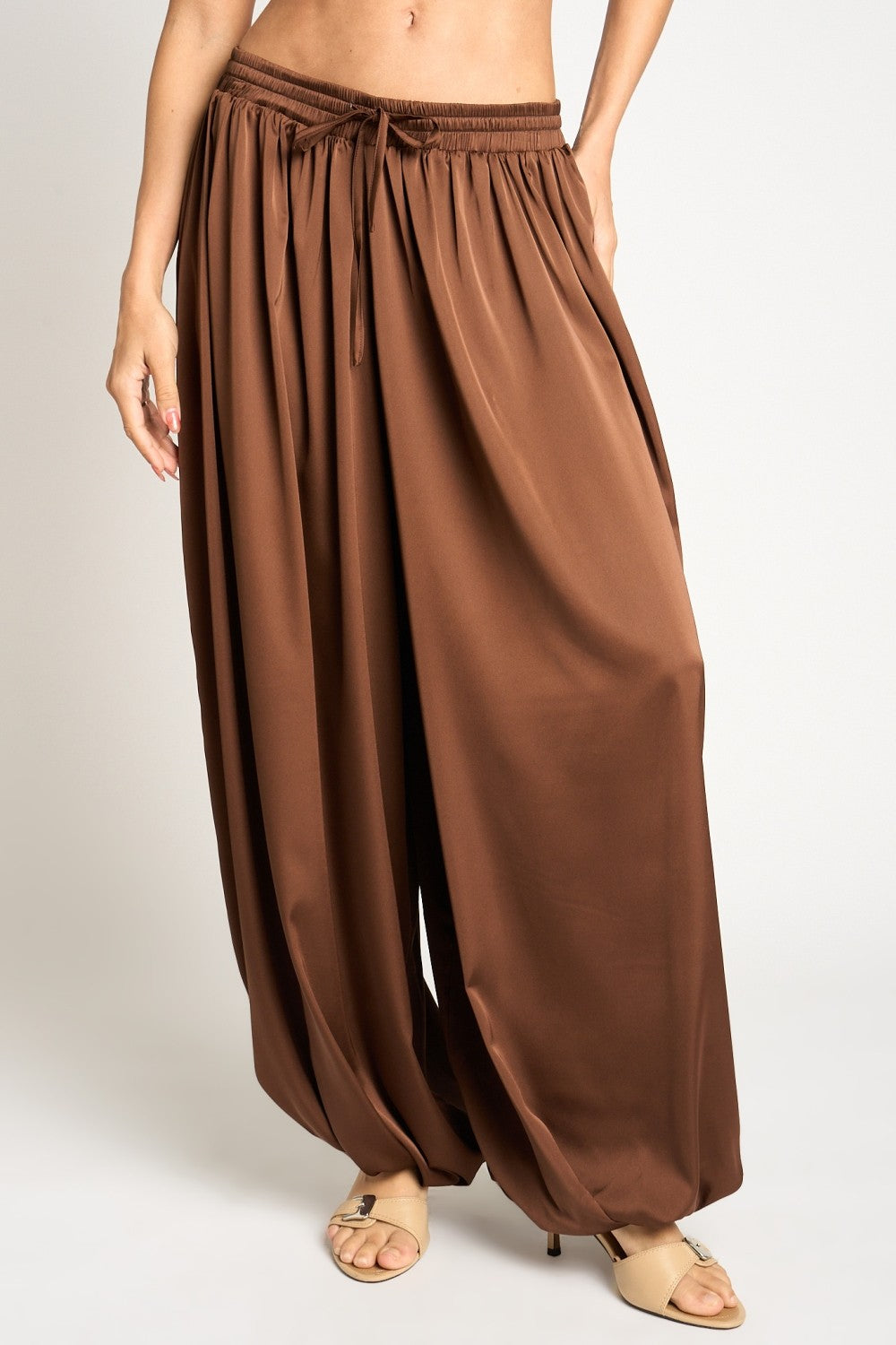 Cinnamon Satin Dream Pants